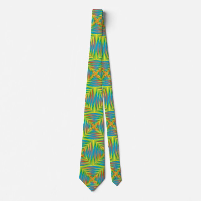 pastell color square game tie (Front)