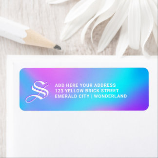 Pastels Holographiques | Adresse de Retour Monogra