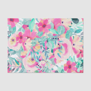 Pastels Pinks Floral Flowers Decoupage Tissue Paper