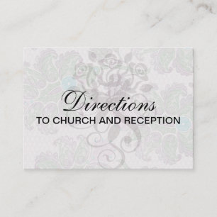 pastels spring floral damask enclosure card