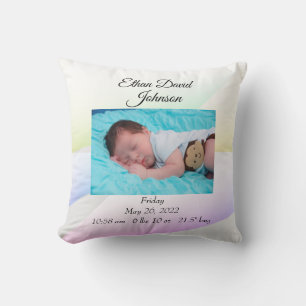 Pastels Triangles Baby Throw Pillow