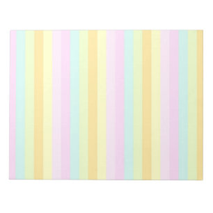 Pastels Vertical Stripes Notepad