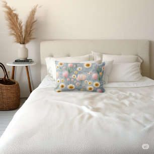 Pastelwildflower Lumbar Pillow