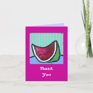 pastèque, carte de note de Merci
