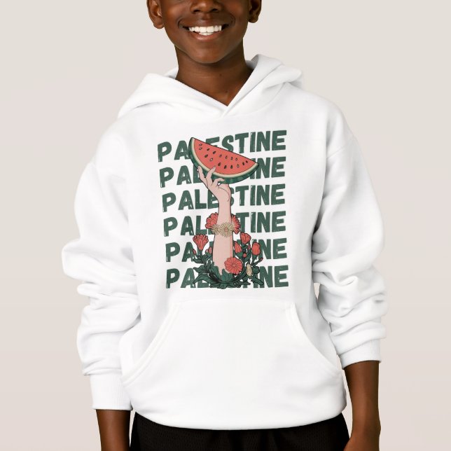pastèque, fleurs et palestine libre Répéter (Devant)