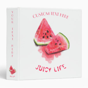Pastèque rouge doux juteux Classeur à anneau 3