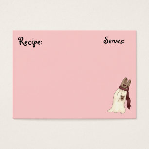 Pastery, carte de recette de boulangerie