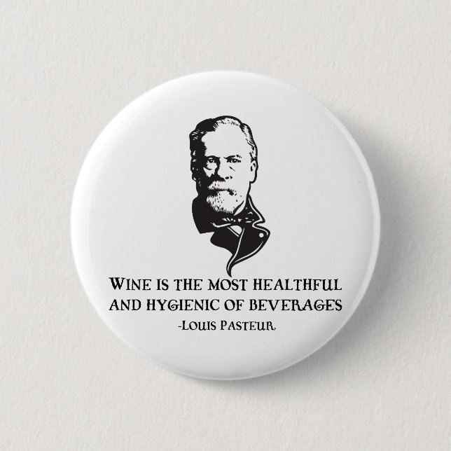 Pasteur - Wine 2 Inch Round Button (Front)