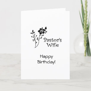 Pasteurs Anniversaire Femme Carte chrétienne BE
