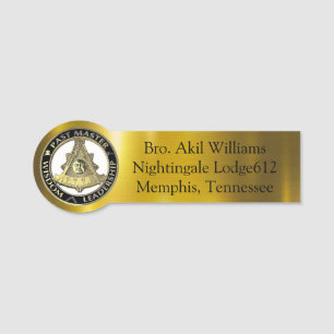Pastmaster Name Tag 