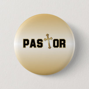 Pastor 2 Inch Round Button