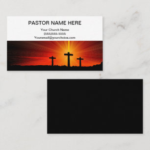 Pastor And Church  Business Card