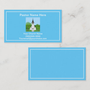 Pastor And Church  Business Card