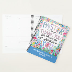 ✝️Pastor and Pastor's Wife Appreciation Gift Names Planner