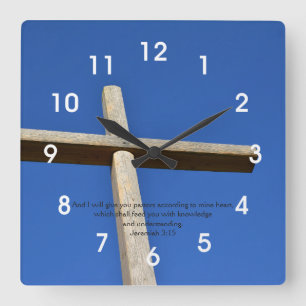 Pastor appreciation square wall clock