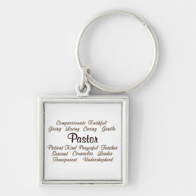 Pastor Attributes Keychain (Front)