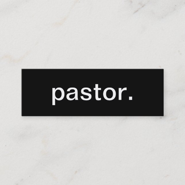 Pastor Business Card (Front)