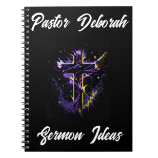 Pastor Church Leader Sermon Idea Personalized Notebook