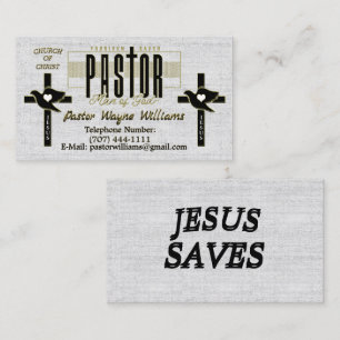Pastor/Church Personalized Business Card