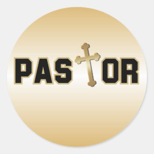 Pastor Classic Round Sticker