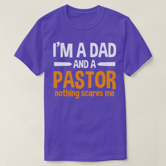 Pastor Dad Father 1 T-Shirt (Design Front)
