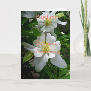 Pastor for your Anniversary Folded Greeting Card