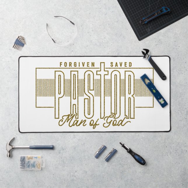 Pastor Man Of God Desk Mat (Workstation)