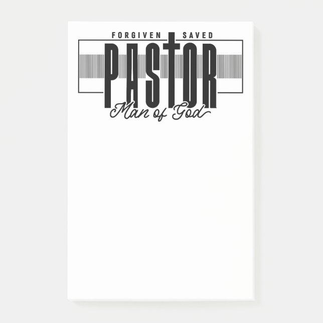 Pastor Man Of God Post-It Notes (Devant)