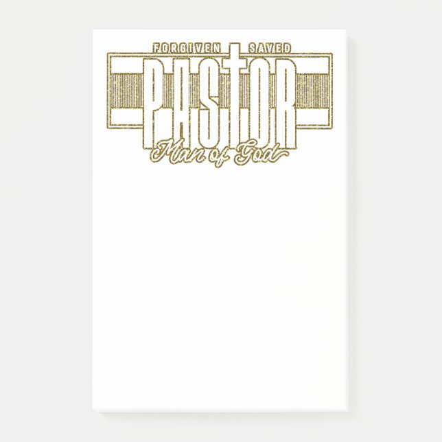Pastor Man Of God Post-It Notes (Devant)