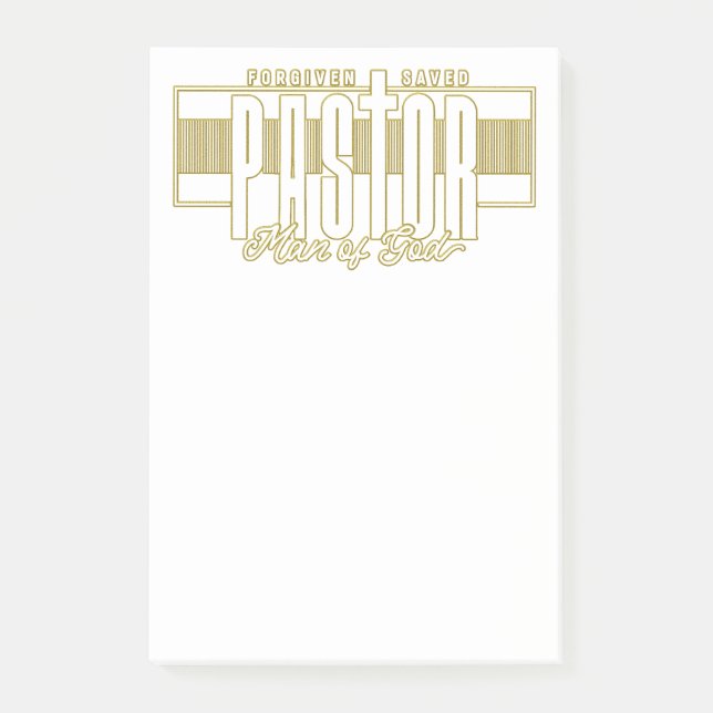 Pastor Man Of God Post-It Notes (Devant)