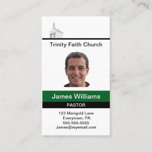 Pastor Matching Custom Business Card
