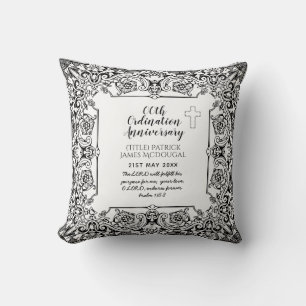 Pastor Ordination Anniversary Gift -ANY- Customize Throw Pillow