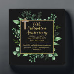 PASTOR Ordination Anniversary Verse - Personalized Plaque<br><div class="desc">ANY number of years as an Ordained Pastor, Priest Minister Deacon etc. Ordination Anniversary personalized commemorative keepsake Gift with text template fields for you to add name, date and other text as desired. Add a personal message, greeting, Bible verse, scripture, proverb. Suitable for any milestone 1st 5th 10th 15th 20th...</div>