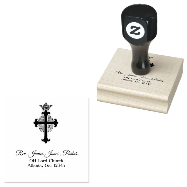 Pastor Personalized Rubber Stamp (Stamped)
