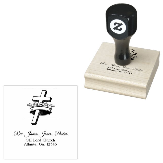 Pastor Personalized Rubber Stamp (Stamped)