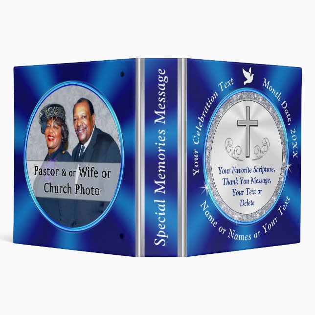 Pastor Retirement Gift Ideas, or, Anniversary, Binder (Background)