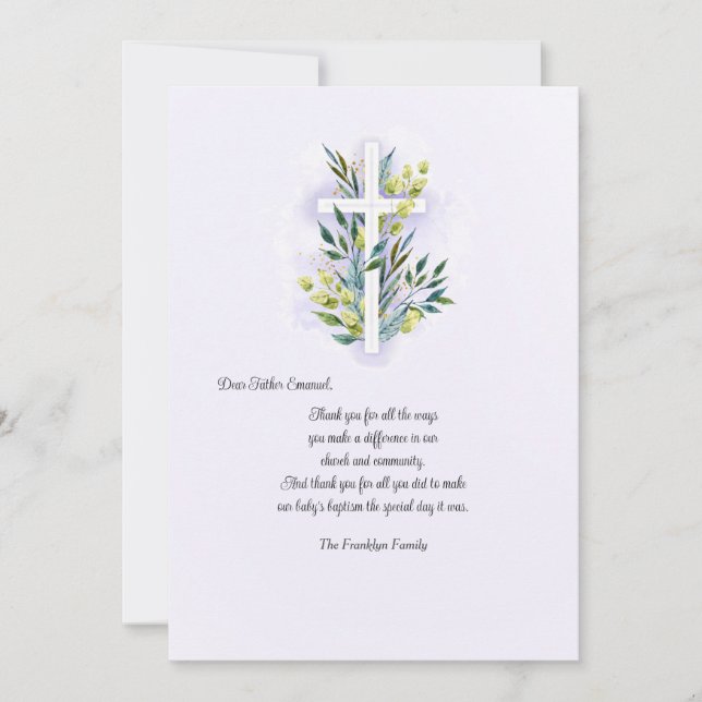 Pastor Thank You Card (Front)