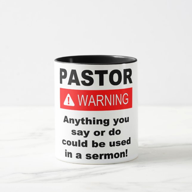 Pastor Warning Mug (Center)