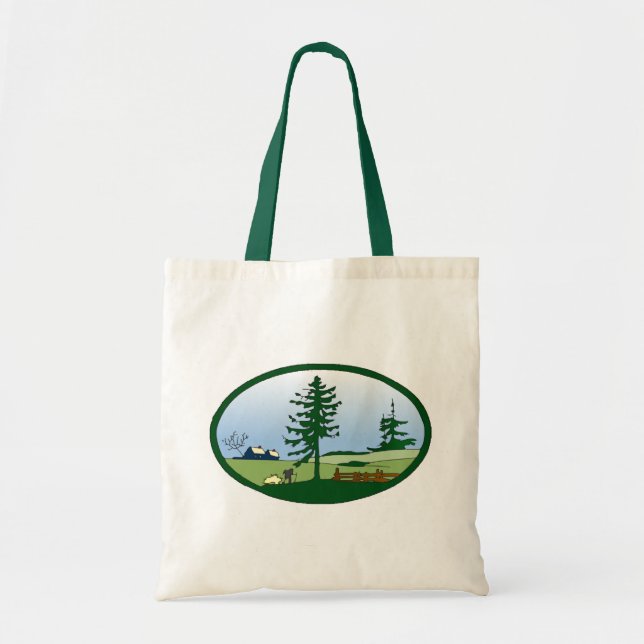 Pastoral Countryside Tote Bag (Front)