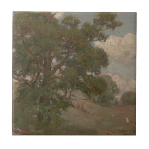 Pastoral Landscape Louis Loeb(American, 1866-1909) Tile