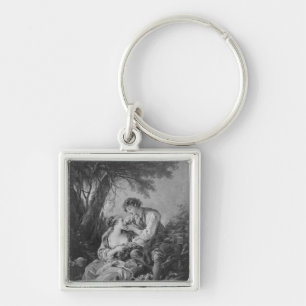 Pastoral scene keychain