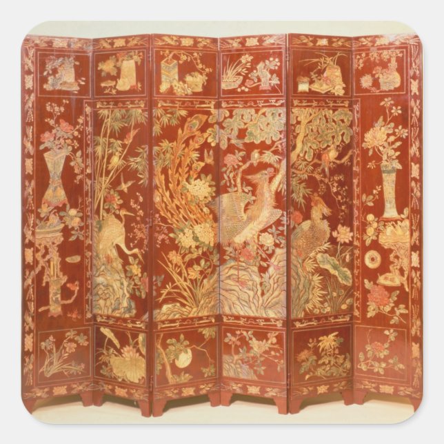 Pastoral scene, square sticker (Front)