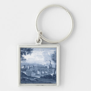 Pastoral Toile - Bridge Keychain
