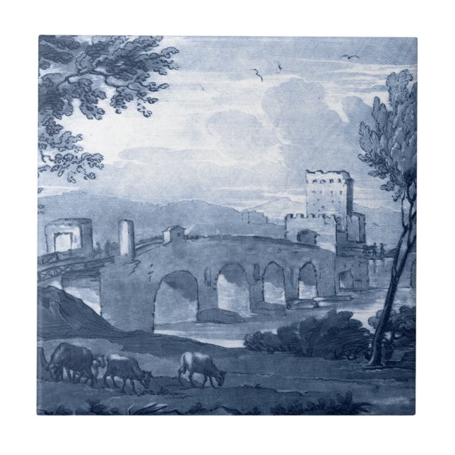 Pastoral Toile - Bridge Tile (Front)