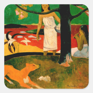 ‪Pastorales Tahitiennes‬ by Paul Gauguin Square St Sticker