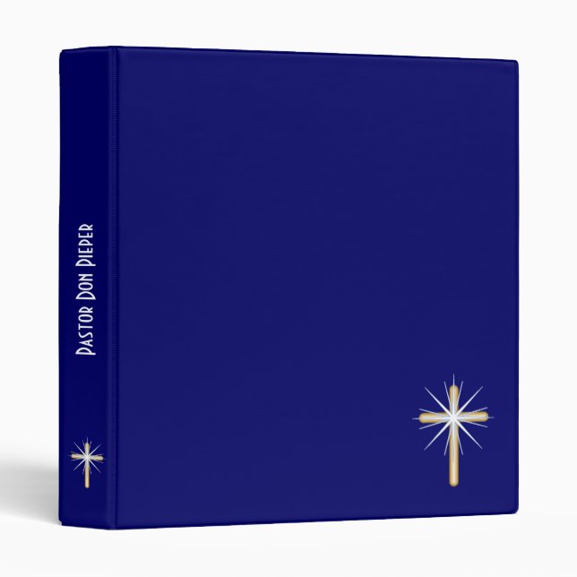 Pastor's Notebook Binder (Front/Spine)