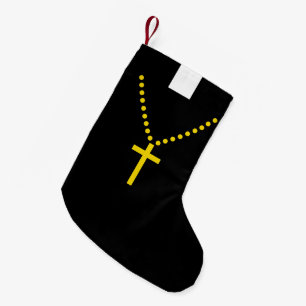 Pastor's White Clerical Collar Clergy's Religious Small Christmas Stocking