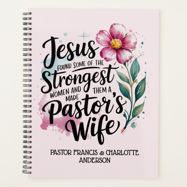 ✝️Pastor's Wife Appreciation Gifts Personalized Planner (Front)
