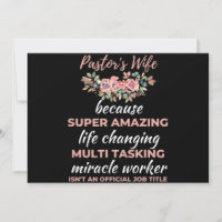 Pastor's Wife Because Super Amazing Life Changing