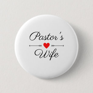 Pastor's Wife bl 2 Inch Round Button
